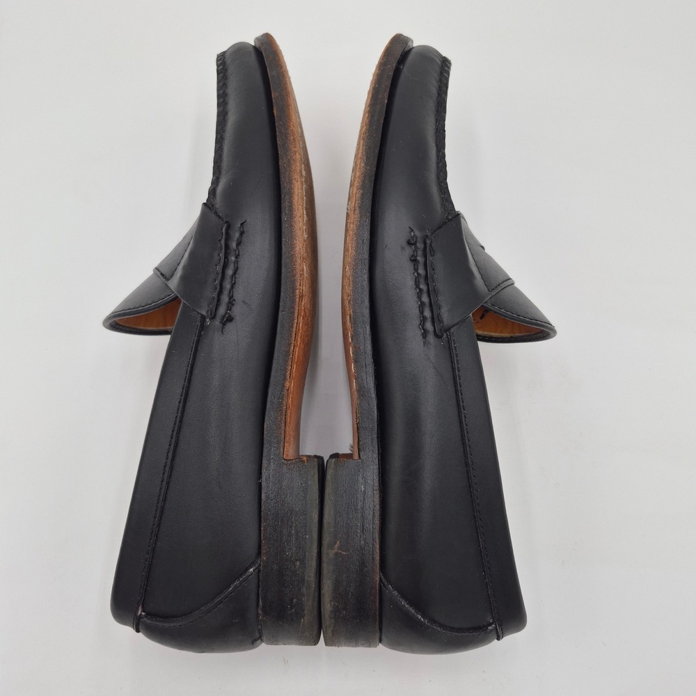Allen Edmonds Paxton Black Leather Penny Loafers Mens 9.5 C Made in USA 42020 - Picture 5 of 9